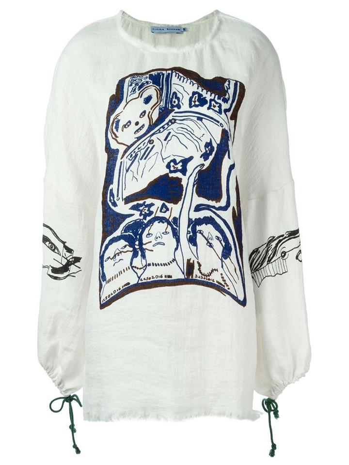 Claire Barrow Frayed Kimono Dress