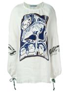 Claire Barrow Frayed Kimono Dress