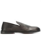 Measponte Notched Tongue Loafers - Brown