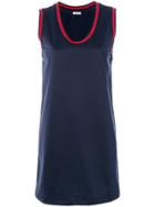 P.a.r.o.s.h. Back-print Tank Dress - Blue