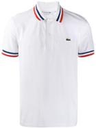 Lacoste Stripe Detail Polo Shirt - White