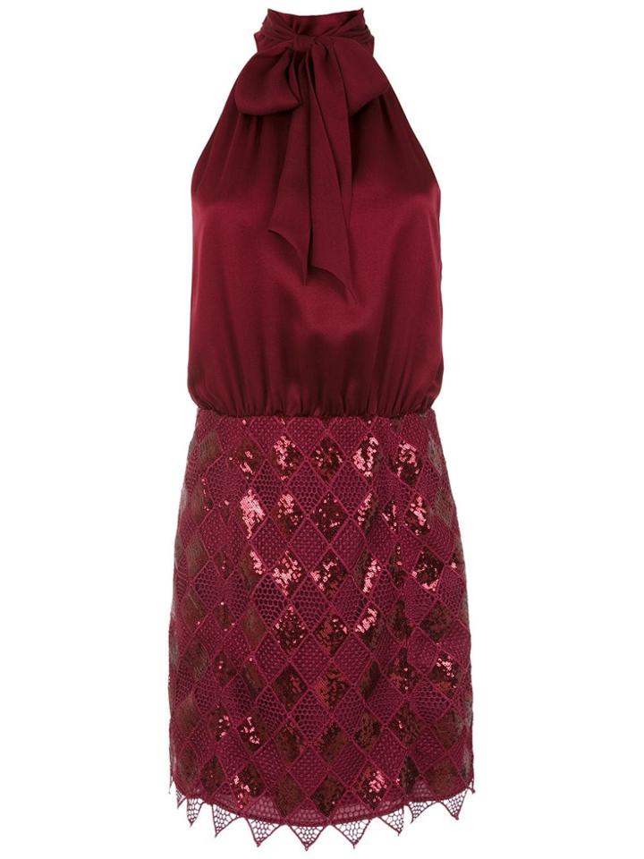 Tufi Duek Sequinned Short Dress - Red