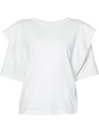 Mm6 Maison Margiela - Ruffled Blouse - Women - Cotton - S, Women's, White, Cotton