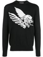 Givenchy Flying Cat Knitted Jumper - Black