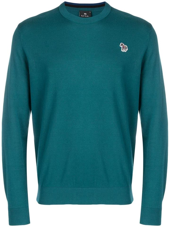 Ps By Paul Smith Zebra Logo Jumper - Blue