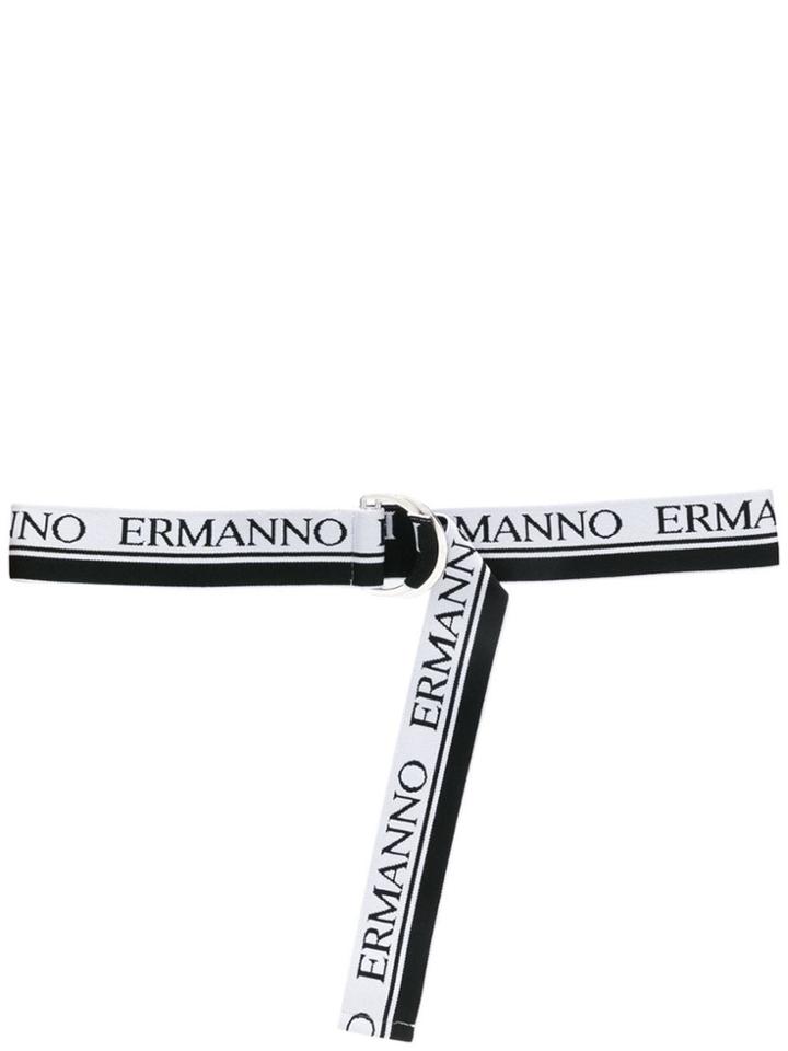 Ermanno Ermanno Logo Belt - Black