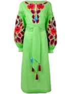 Yuliya Magdych - 'eden Tree' Dress - Women - Cotton - M, Green, Cotton