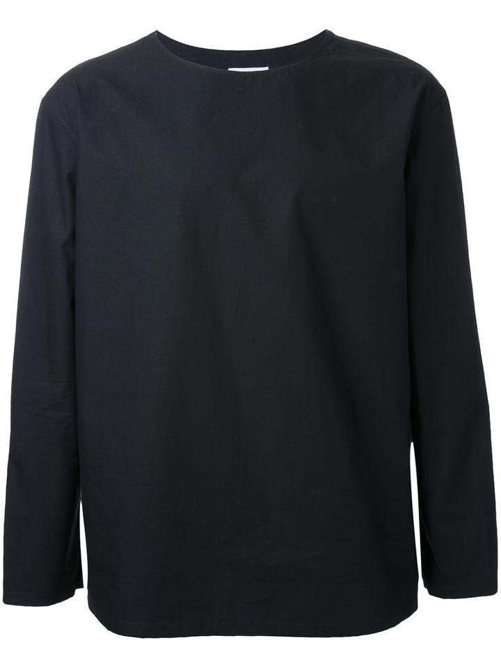 Lemaire Long Sleeve T-shirt, Men's, Size: 44, Black, Cotton