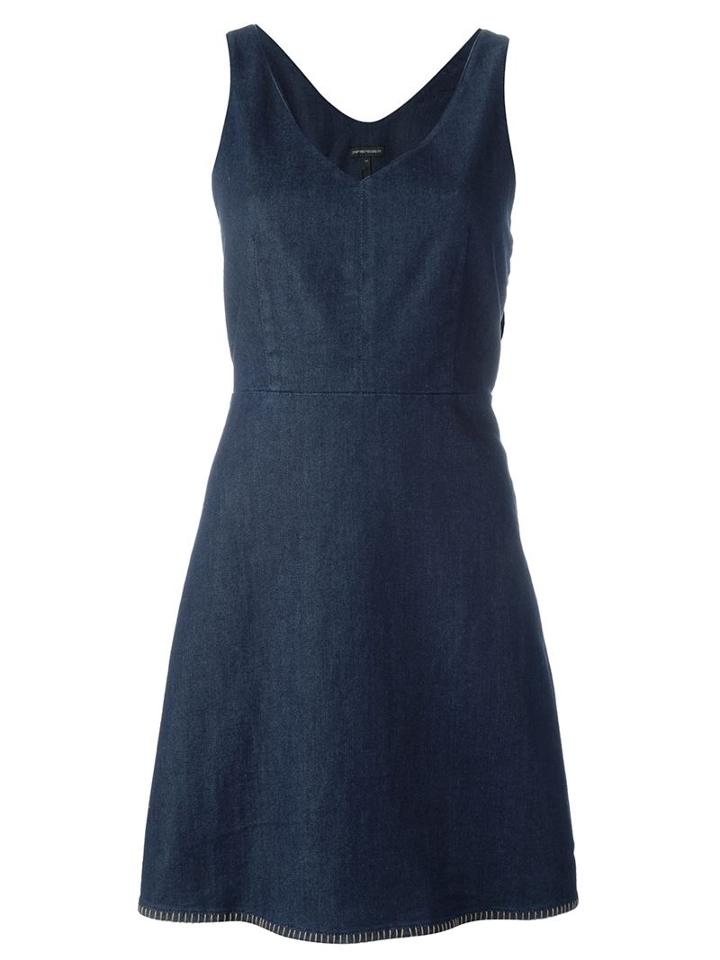 Emporio Armani Sleeveless Denim Dress