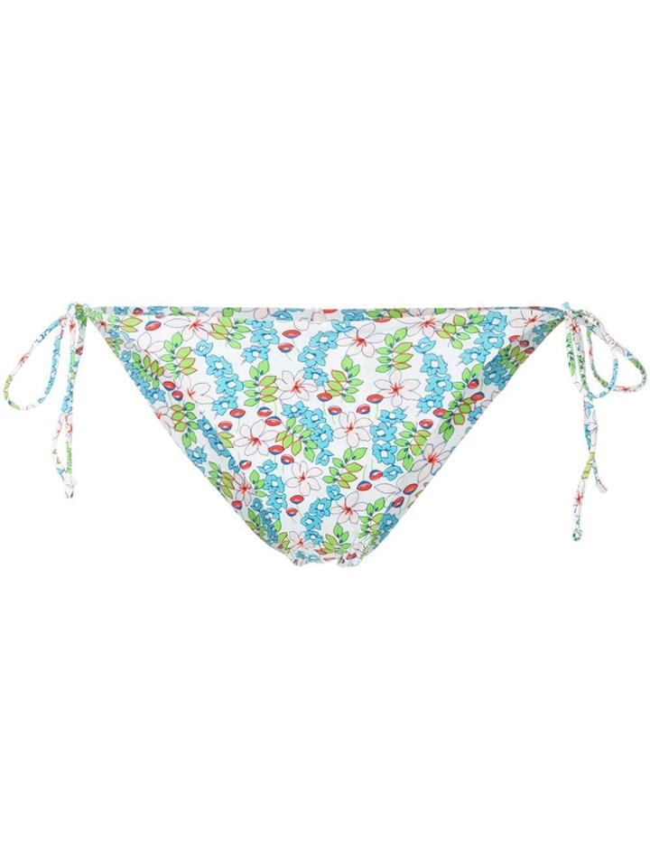 The Upside Floral Print Bikini Bottoms - White