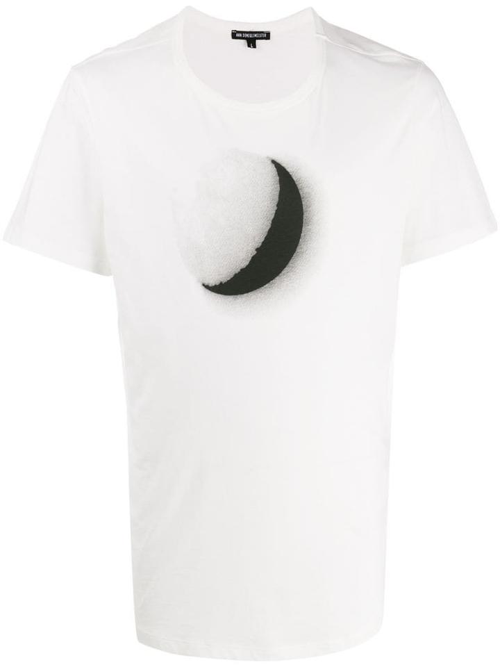 Ann Demeulemeester Moon Crescent T-shirt - 002 Off Wht Print