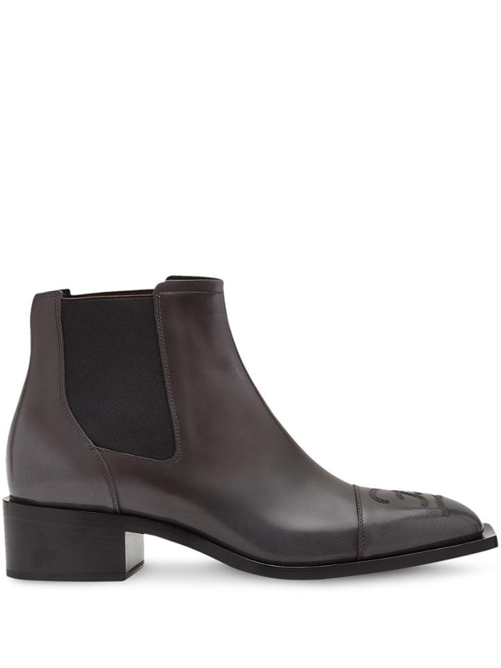 Fendi Karligraphy Chelsea Boots - Black