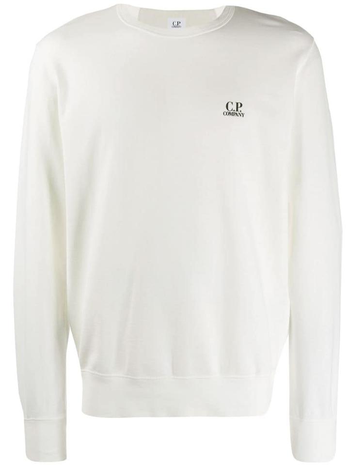 Cp Company Long Sleeved Sweater - White