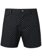 Dolce & Gabbana Polka Dot Shorts, Men's, Size: 3, Black, Cotton