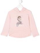 Lapin House - Logo Print Hoodie - Kids - Viscose/spandex/elastane - 5 Yrs, Pink/purple
