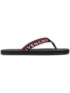 Givenchy Logo Strap Flip Flops - Black