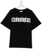 Moschino Kids Logo Safety Pin T-shirt - Black