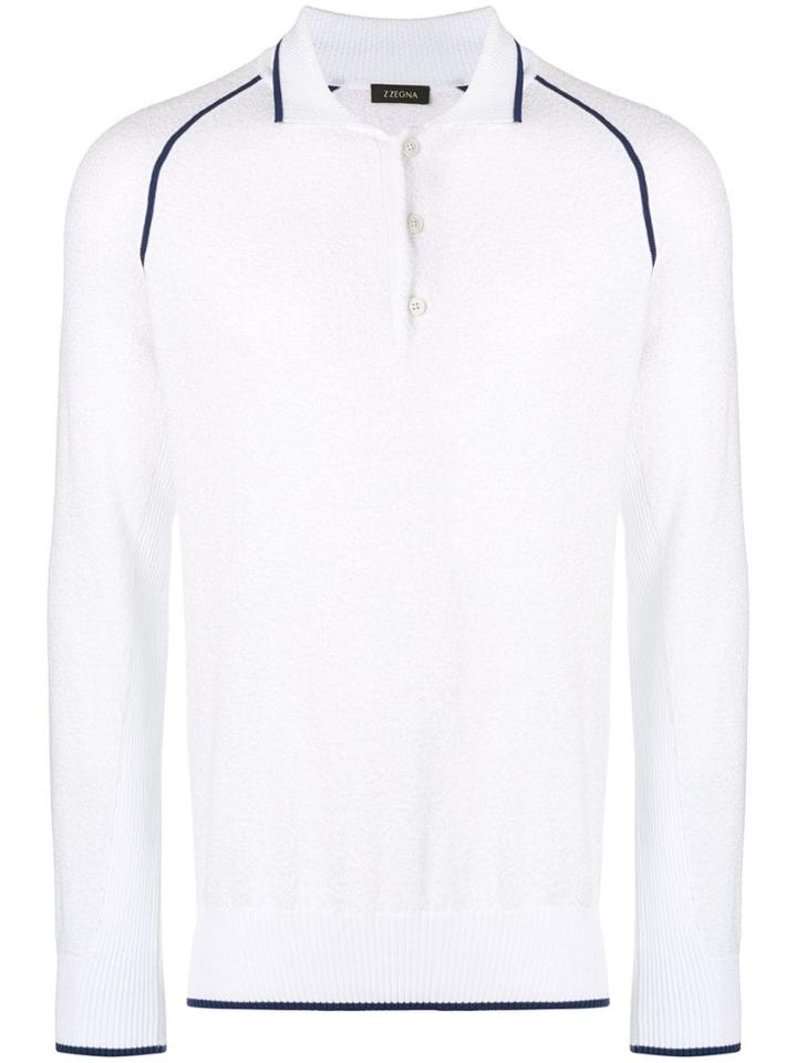 Z Zegna Terry Polo Shirt - White
