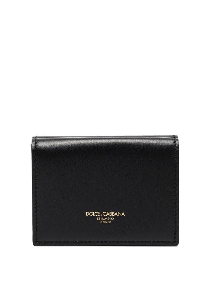 Dolce & Gabbana Monreal Logo-print Leather Wallet - Black