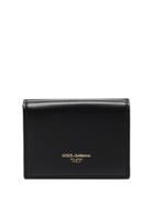 Dolce & Gabbana Monreal Logo-print Leather Wallet - Black