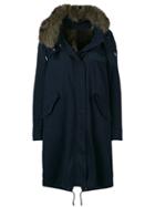 Yves Salomon Army Fur Parka - Blue