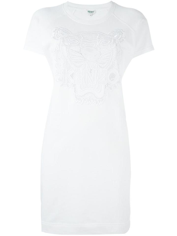 Kenzo 'tiger' T-shirt Dress - White