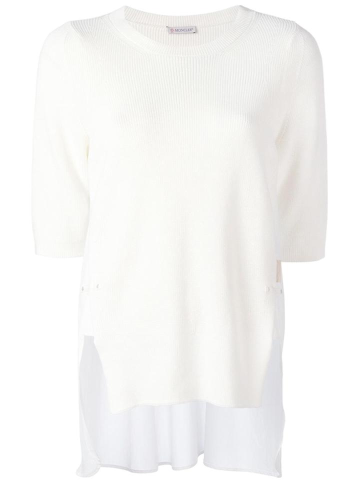 Moncler Ribbed Knit Jumper - White