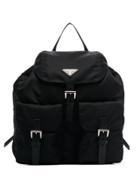 Prada Classic Nylon Backpack - Black