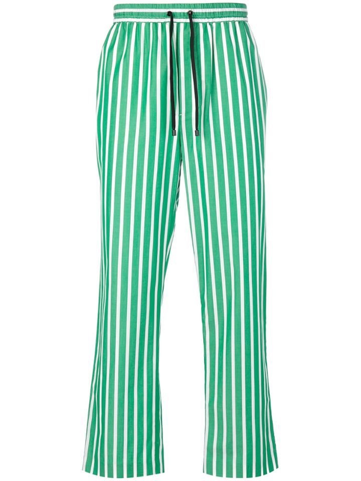 Ami Alexandre Mattiussi Elasticized Waist Carrot Fit Trousers - Green