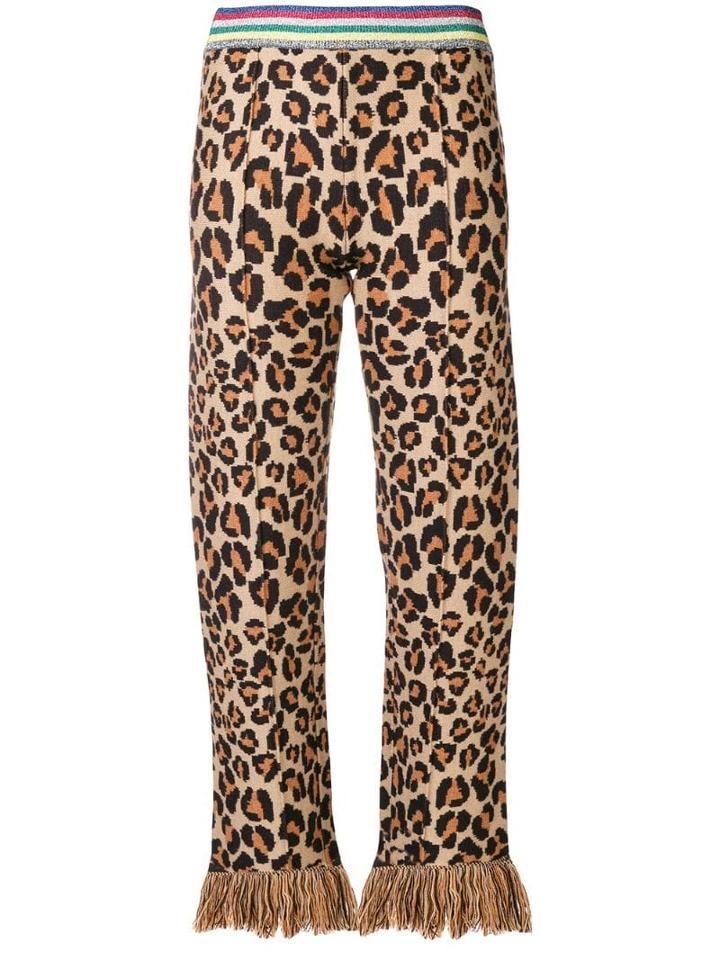 Alanui Fringed Relaxed Trousers - Neutrals