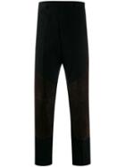 Rick Owens Panelled Slim-fit Trousers - Black