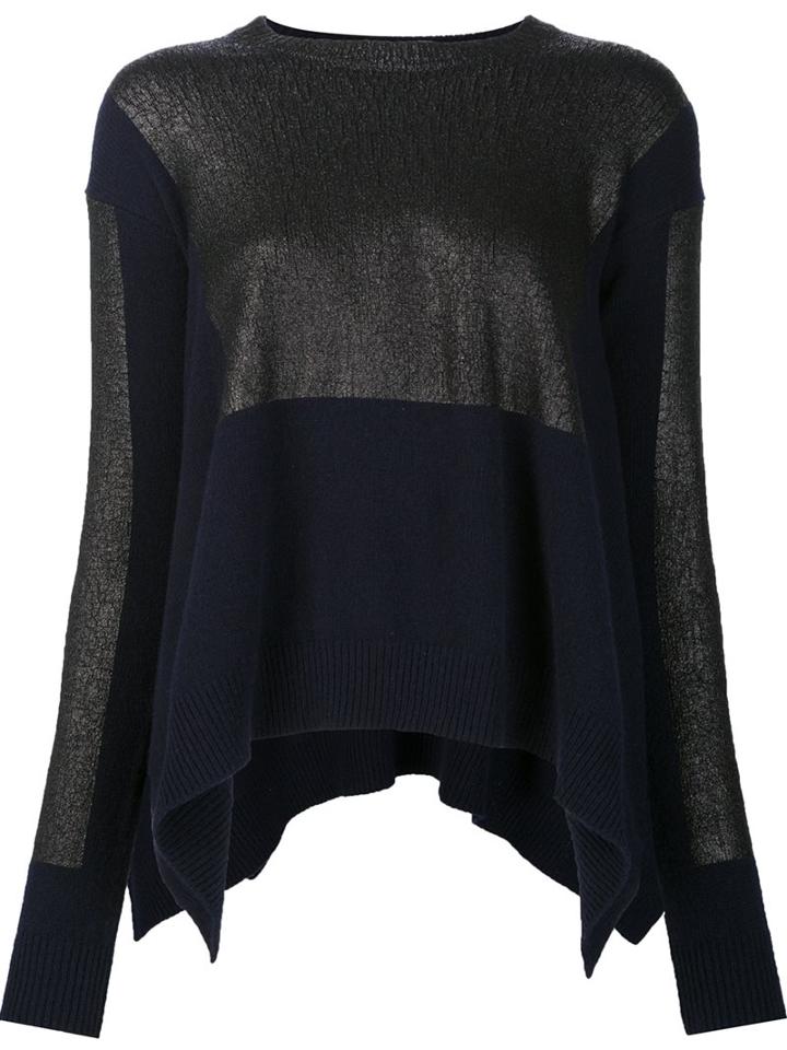 Stella Mccartney Coated Sweater, Women's, Size: 44, Blue, Cashmere/wool
