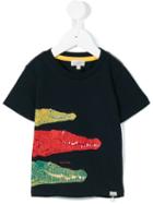 Paul Smith Junior - Crocodile Print T-shirt - Kids - Cotton - 36 Mth, Toddler Boy's, Blue