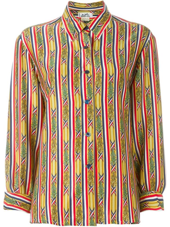 Hermès Vintage Bamboo Print Shirt