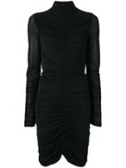 Dvf Diane Von Furstenberg Olivia Mini Knit Dress - Black