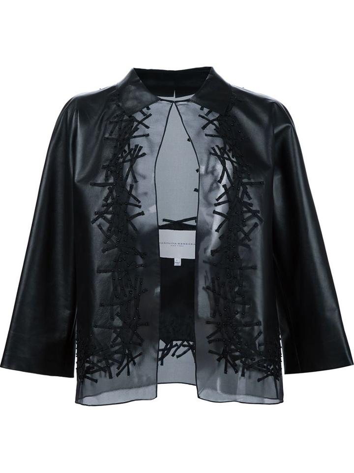 Carolina Herrera Sheer Embellished Jacket