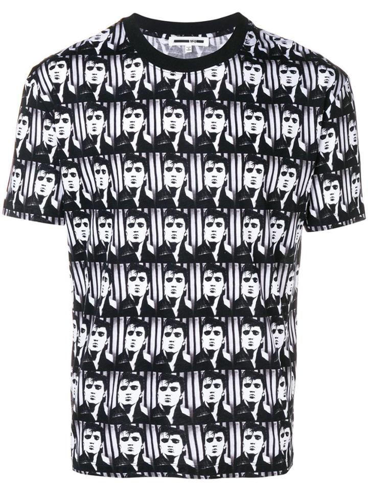 Mcq Alexander Mcqueen Elvis Print T-shirt - Black