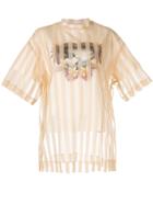 Maison Mihara Yasuhiro Striped Layered T-shirt - Brown