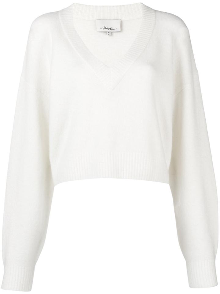 3.1 Phillip Lim V-neck Sweater - White