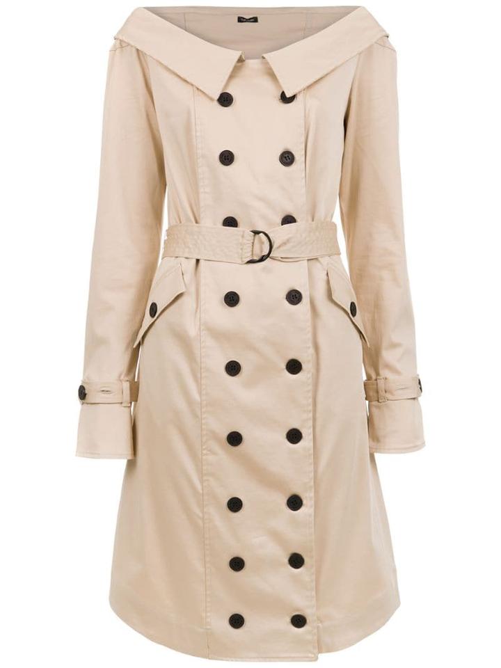 Tufi Duek Double Breasted Dress - Neutrals
