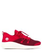 Timberland Knitted Lace-up Sneakers - Red