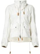 Derek Lam - Zipped Jacket - Women - Cotton/linen/flax - 44, White, Cotton/linen/flax