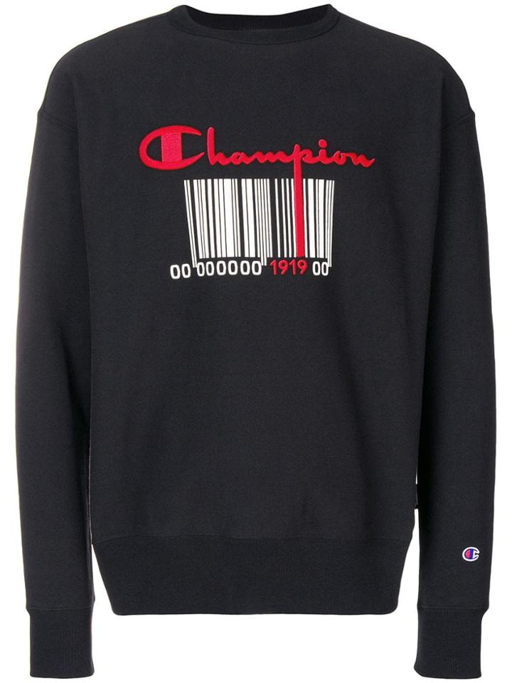 Champion Logo Printed Sweatshirt - Black