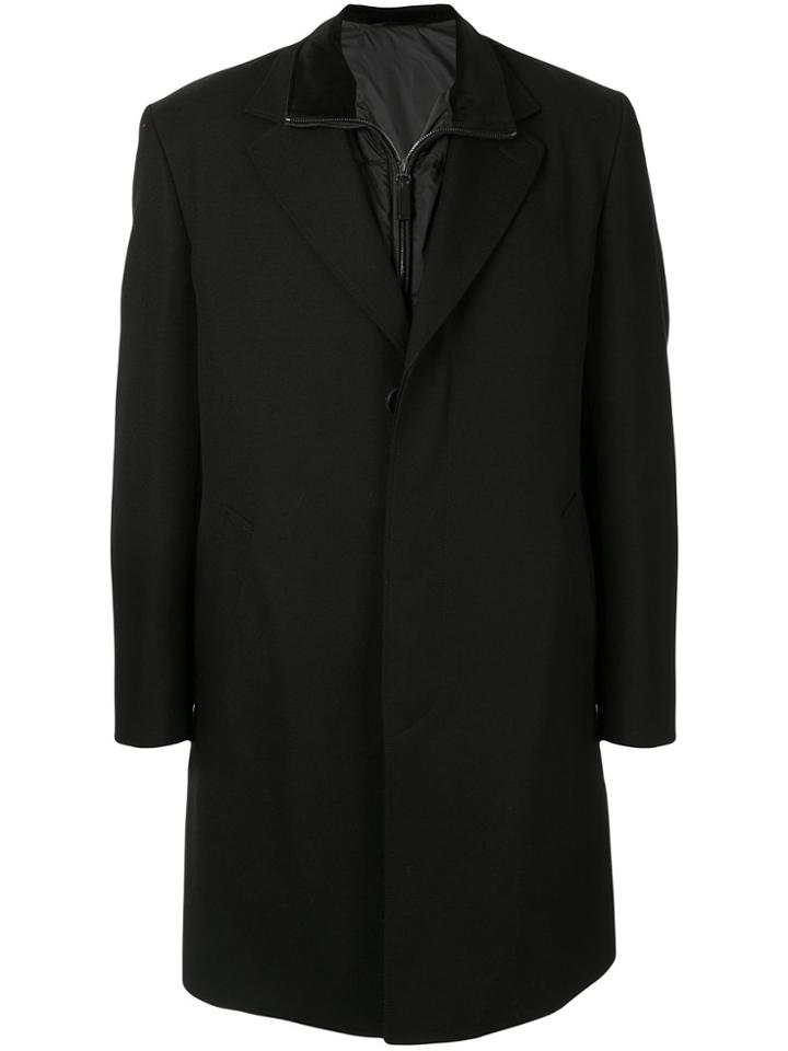 Brioni Layered Coat - Black