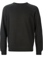 T By Alexander Wang Crew Neck Sweatshirt, Men's, Size: Xs, Black, Cotton/polyester/spandex/elastane