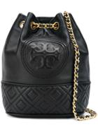 Tory Burch Fleming Mini Bucket Bag - Black