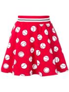 Love Moschino Red Ball Print Skirt
