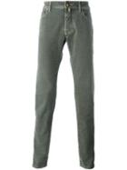 Jacob Cohen Herringbone Patterned Trousers