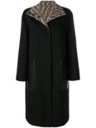Fendi Reversible Single-breasted Coat - Black