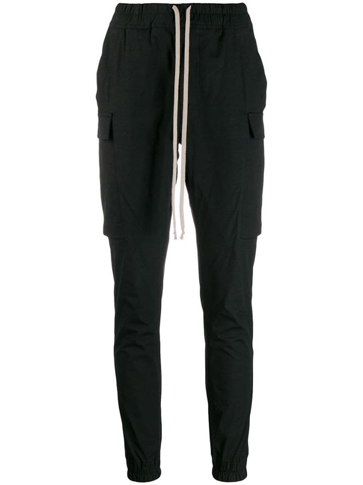 Rick Owens Cargo Track Pants - Black